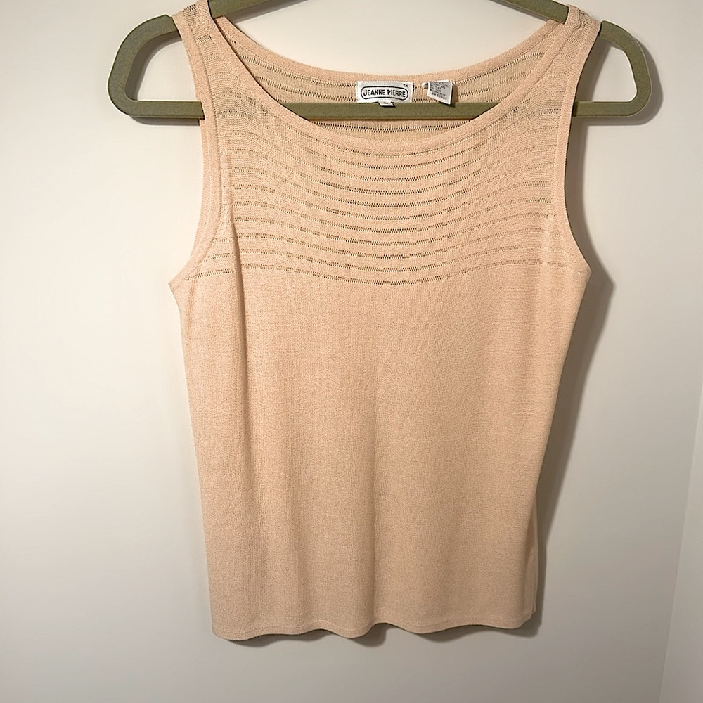 Vintage Y2K Jeanne Pierre Light Pink Knit Top